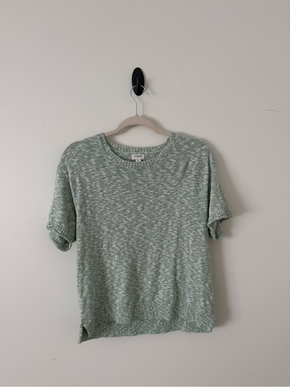 J. Crew Mint Green Marled Knit Top